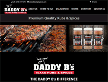 Tablet Screenshot of daddybspices.com